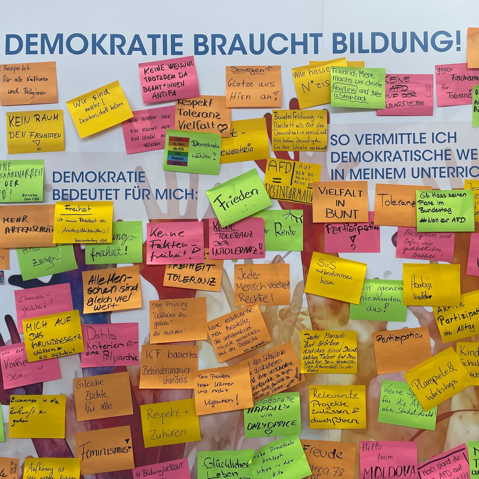 instagram post Besuch der Bildungsmesse 