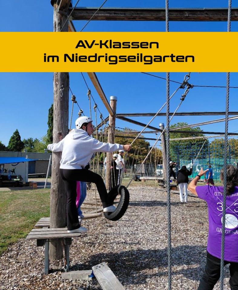 instagram post Besuch im Niedrigseilgart
