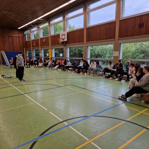 Berührung mit Respekt