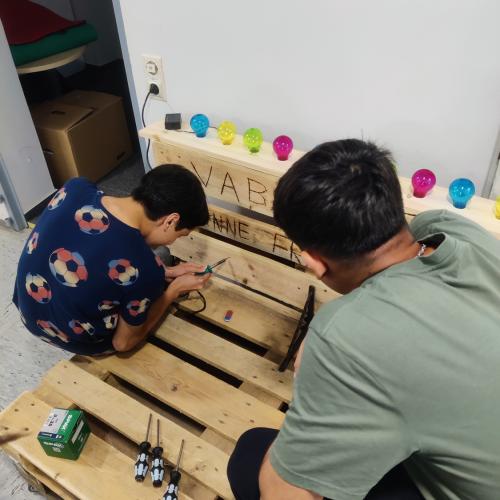 Projekt Paletten Sitzecke