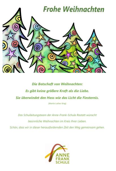 Weihnachtskarte der AFS