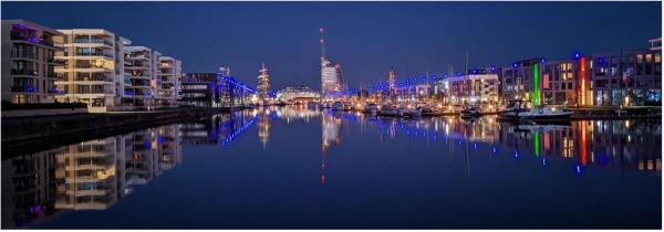 Bremerhaven bei Nacht